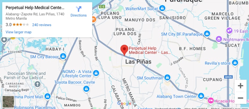 Google Map Perpetual Help Las Piñas