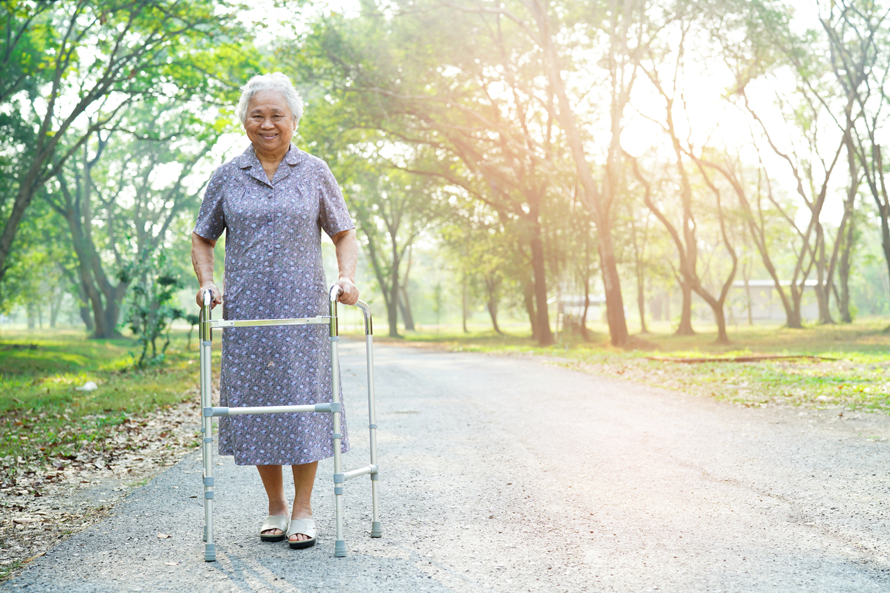 A fully recovered woman after a stroke